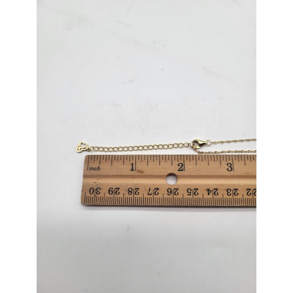 Caitlyn Minimalist Josephine Mirror Chain Necklace 925 Sterling Silver18K Finish - Picture 6 of 7